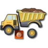 Přívěsky Myo Construction Truck (balení po 5 ks) Ozdoby Jibbitz™
