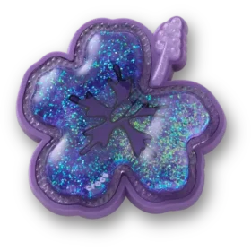 Přívěsky Squish Purple Hibiscus Ozdoby Jibbitz™
