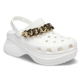 Retro sandály s řetízkem „White Gold“