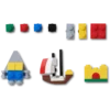 Sada 10 ozdob Jibbitz značky Lego® Masterbrand
