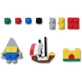 Sada 10 ozdob Jibbitz značky Lego® Masterbrand