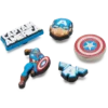 Sada 5 ozdob Jibbitz™ Captain America