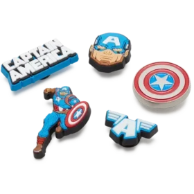 Sada 5 ozdob Jibbitz™ Captain America