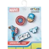 Sada 5 ozdob Jibbitz™ Captain America