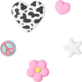 Sada 5 ozdob Jibbitz „Girly Icon“