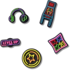 Sada 5 ozdob Jibbitz™ „Level up Gamer“