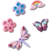 Sada 5 ozdob Jibbitz „Magical Garden Bug“