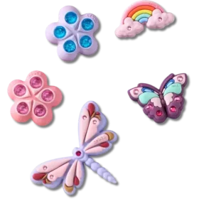 Sada 5 ozdob Jibbitz „Magical Garden Bug“