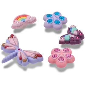 Sada 5 ozdob Jibbitz „Magical Garden Bug“