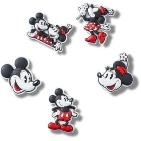 Sada 5 ozdob Jibbitz™ Mickey a Minnie z PVC