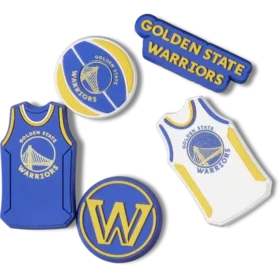 Sada 5 ozdob Jibbitz™ NBA Golden State Warriors