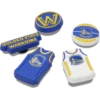 Sada 5 ozdob Jibbitz™ NBA Golden State Warriors