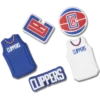 Sada 5 ozdob Jibbitz™ NBA Los Angeles Clippers