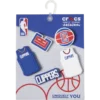 Sada 5 ozdob Jibbitz™ NBA Los Angeles Clippers