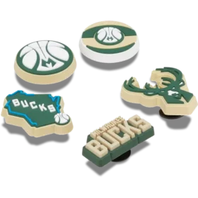 Sada 5 ozdob Jibbitz™ NBA Milwaukee Bucks