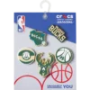Sada 5 ozdob Jibbitz™ NBA Milwaukee Bucks