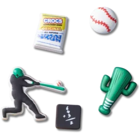 Sada 5 ozdob Jibbitz s motivem baseballového týmu