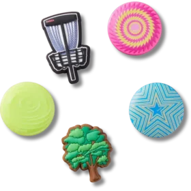 Sada 5 ozdob Jibbitz™ s motivem discgolfu