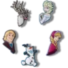 Sada 5 ozdob Jibbitz™ s motivem Frozen