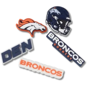 Sada 5 ozdob Jibbitz™ s motivem NFL Denver Broncos na boty