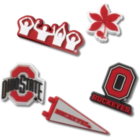 Sada 5 ozdob Jibbitz™ s motivem Ohio State University