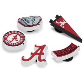 Sada 5 ozdob Jibbitz™ s motivem University of Alabama