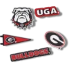 Sada 5 ozdob Jibbitz™ s motivem University of Georgia