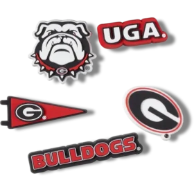 Sada 5 ozdob Jibbitz™ s motivem University of Georgia