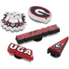 Sada 5 ozdob Jibbitz™ s motivem University of Georgia