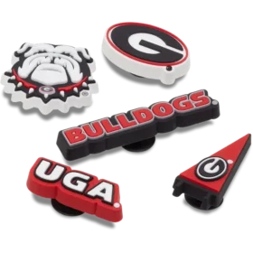 Sada 5 ozdob Jibbitz™ s motivem University of Georgia