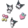 Sada 5 ozdob Jibbitz Sanrio Kuromi