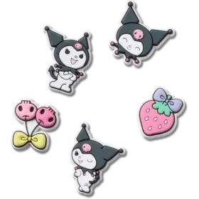 Sada 5 ozdob Jibbitz Sanrio Kuromi