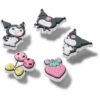 Sada 5 ozdob Jibbitz Sanrio Kuromi