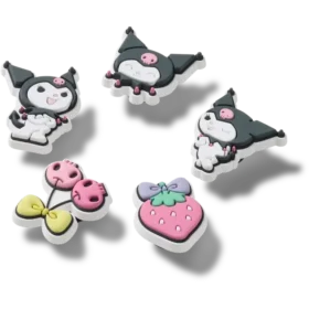 Sada 5 ozdob Jibbitz Sanrio Kuromi
