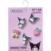 Sada 5 ozdob Jibbitz Sanrio Kuromi