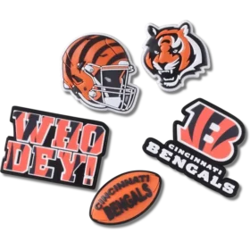 Sada 5 ozdob na boty Jibbitz™ NFL Cincinnati Bengals