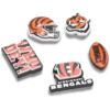 Sada 5 ozdob na boty Jibbitz™ NFL Cincinnati Bengals