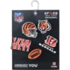 Sada 5 ozdob na boty Jibbitz™ NFL Cincinnati Bengals