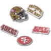 Sada 5 ozdob na boty Jibbitz™ NFL San Francisco 49ers