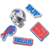 Sada 5 ozdob na boty Jibbitz s motivem NFL Buffalo Bills