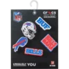 Sada 5 ozdob na boty Jibbitz s motivem NFL Buffalo Bills