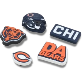 Sada 5 ozdob na boty Jibbitz s motivem NFL Chicago Bears