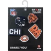 Sada 5 ozdob na boty Jibbitz s motivem NFL Chicago Bears