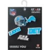 Sada 5 ozdob na boty Jibbitz s motivem NFL Detroit Lions