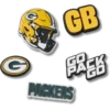 Sada 5 ozdob na boty Jibbitz s motivem NFL Green Bay Packers