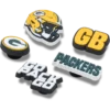 Sada 5 ozdob na boty Jibbitz s motivem NFL Green Bay Packers