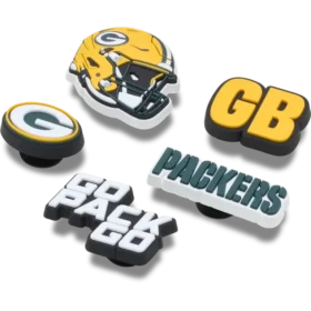 Sada 5 ozdob na boty Jibbitz s motivem NFL Green Bay Packers