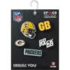 Sada 5 ozdob na boty Jibbitz s motivem NFL Green Bay Packers