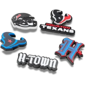 Sada 5 ozdob na boty Jibbitz s motivem NFL Houston Texans