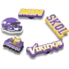 Sada 5 ozdob na boty Jibbitz s motivem NFL Minnesota Vikings